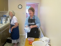 Pancake Tossers, Doreen Reid and Carolyn Lister 2011
