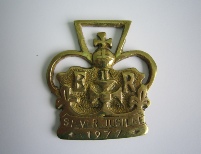 Silver Jubille Horse brass from The Guinea.
